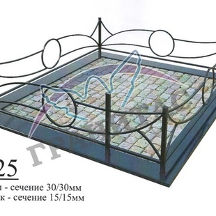 Ограда металлическая №25 - описание
