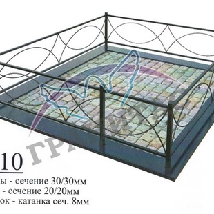 Ограда металлическая №10 - описание