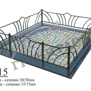 Ограда металличекая №15 - описание