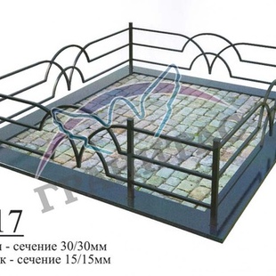 Ограда металлическая №17 - описание