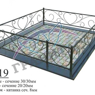 Ограда металлическая №19 - описание