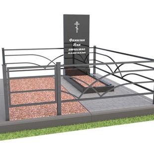 Благоустройство с тротуарным бордюром 7 - описание