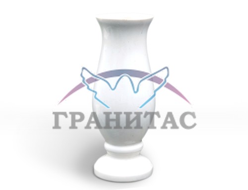 Ваза из литьевого мрамора - фото