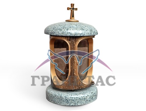 Лампада гранитная с дверцей - фото