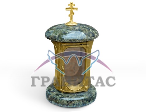 Лампада гранитная с дверцей - фото