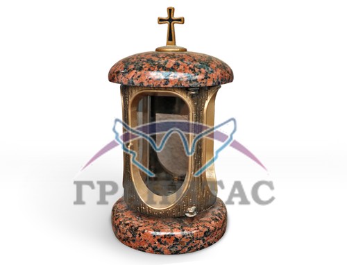 Лампада гранитная с дверцей - фото