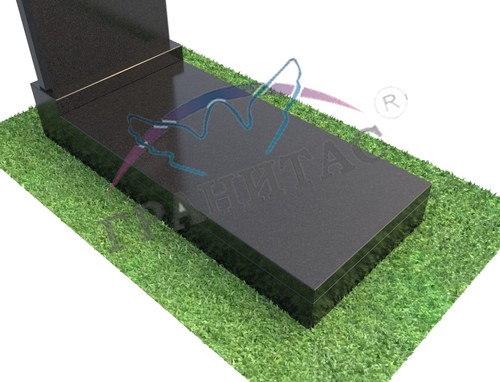 Плита 100х50х5 см заподлицо - фото