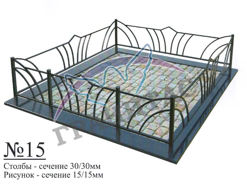 ограда металличекая №15