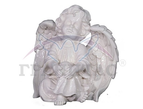 Скульптура №051л белая - фото