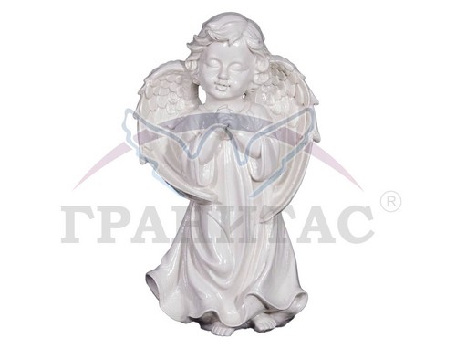 Скульптура №102л белая - фото