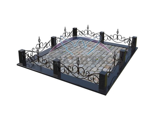 Кованая ограда №12 - фото