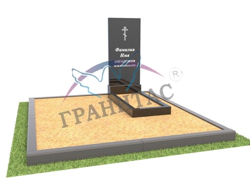 Благоустройство с тротуарным бордюром 1 - фото