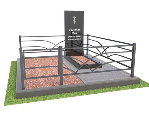 Благоустройство с тротуарным бордюром 7 - фото