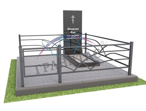 Благоустройство с тротуарным бордюром 8 - фото