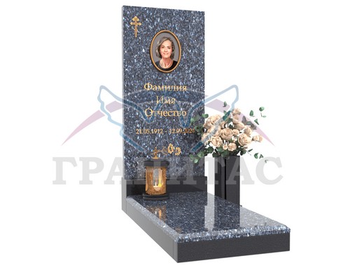 Памятник МЕ-0 Норвегия Блю Перл и габбро - фото