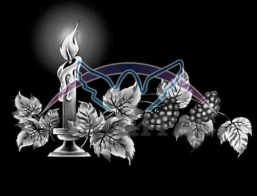 Пример 53 Свеча с веточкой - фото